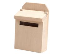 Vaguelly Scatola di mini mobili giocattoli per giocattoli toys mini size Bambola Mini casa cassetta postale in legno cassetta postale vuota in legno betulla