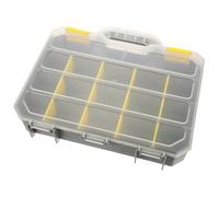 Vaguelly Scatola Porta con Scomparti Rimovibili Organizer Piccole Parti Trasparente Portautensili Resistente e Portatile per Componenti Elettronici e Utensili Manuali