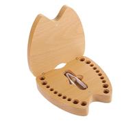 Vaguelly Scatola Porta-dentini in Legno Per Bambini Porta-dentini Per Neonati Per La Raccolta Dei Denti Di Maschi E Femmine