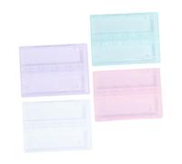 Vaguelly Scatola Porta Frese Unghie 4 Pezzi in Pp Colore Assortito, Organizer Stabile per Manicure 14 Cardini, per Salone di Bellezza