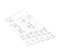 Vaguelly Scheda Braille in Acrilico per Non Vedenti, Targa per Etichette e Numeri, Portatile, per Attività Quotidiane e Autonomia
