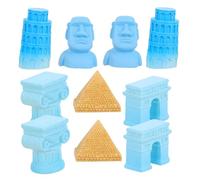 Vaguelly Scultura in Miniatura Modello Famoso Statuetta Torre Pendente Pisa Colonna Romana Accessori Per Casa Delle Modello Arco Trionfo Decorazione Scena in Miniatura
