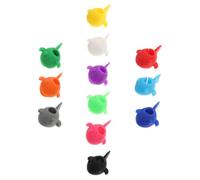Vaguelly Segnabicchieri Accessori per Feste Chiusura a Clip 12 Pezzi in Silicone per Identificare Bicchieri da Vino Pratici e Colorati Colore Casuale per Cocktail e Party