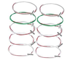 Vaguelly Set 10 Corde Guzheng Tipo B 6-10 in Metallo Elastiche Resistenti per Strumento Musicale Cinese, Accessori per Guzheng, Adatte a Principianti e Professionisti per Pratica e Performance