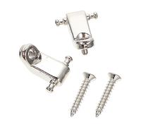 Vaguelly Set 2 Pezzi Fermacorde Per Chitarra Elettrica in Metallo Rulli, Accessori Per Sostituzione Guide Corde Chitarra, Montaggio Viti Per Stabilizzare Accordatura e Ridurre Consumazione Corde