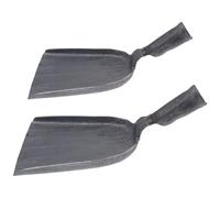 Vaguelly Set 2 Pezzi Paletta in Acciaio al Carbonio per Cucina e Casa, Resistente e Facile da Conservare, per Rimuovere Cenere da Stufa o Barbecue