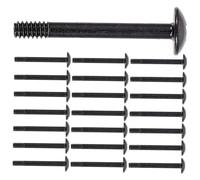 Vaguelly Set 30 Viti Nero in Ferro Autofilettanti per Ventole Case Computer, Viti Lunghe per Montaggio Radiatore Raffreddamento, Uso Professionale e Personale