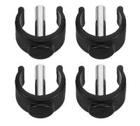 Vaguelly Set 4 Pezzi Morsetti a Forma di C per Accessori Walker Nero in Abs e Acciaio Chiusure a Perno Facili da Installare per Supporto Affidabile
