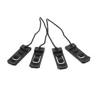 Vaguelly Set 4 Pezzi Surfboard Fin Clips in Nailon Nero, Accessori per Tavole da Surf per Tavola Gonfiabile, Stabilità e Direzionalità