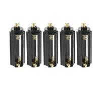 Vaguelly Set 5 Custodie Porta Batterie Aaa per Torcia Elettrica Contenitore Portatile Nero Scatola Portabatterie Leggera e Compatta 3 Alloggiamenti