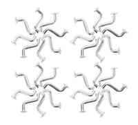 Vaguelly Set 50 Pezzi Perni di Sicurezza 7 Mm Testa Piatta S Shape, Bulloni e Clip per Scaffalature Portapallet, Accessori Metallici per Fissaggio e Sicurezza Industriale