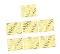 Vaguelly Set 7 Pezzi Adesivi Tastiera Chitarra Folk Ed Elettrica, Decalcomanie Numeriche Per Apprendimento Scale, Materiale Resistente e Facile Da Applicare Per Principianti