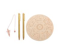 Vaguelly Set Completo di Aste da Rabdomante in Rame Design Portatile Elegante con Pendolo e Tappetino per Divinazione per Ricerca di Entità e Pratiche Spirituali