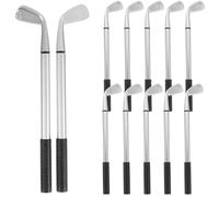 Vaguelly Set da 12 Penne Decorative da Golf in Lega di Alluminio Nero, Penne da Golf Resistenti e Non Facili da Deformare, per Back To School Party e Decorazioni la Stanza