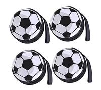 Vaguelly Set da 4 Pezzi di Portamonete Creativi in Latta Forma di Pallone da Calcio, Riutilizzabili e Non Deformabili, da Mettere nello Zaino nella Borsa Colore Casuale