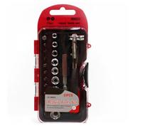 Vaguelly Set di Bussole e Punte Cacciavite a Cricchetto da 23 Pezzi Aste di Prolunga Utensili per Riparazioni Auto e Moto Impugnatura Ergonomica e Custodia Organizzata