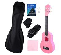 Vaguelly Set Di Ukulele Da 12 Pollici - Chitarra Acustica Per Principianti - Set Completo Con Borsa Accordatore Tracolla Panno Per La Pulizia E Manuale