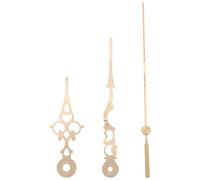 Vaguelly Set Lancette Orologio in Alluminio Dorato, Parti Decorative Eleganti Resistenti all'Usura, Puntatori per Orologio da Parete Artigianale e Fai da Te, Compatibili Orologi