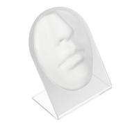 Vaguelly Simulatore per Pratica Piercing Viso in Silicone Flessibile con Supporto, Simulazione Naso e Bocca per Formazione Professionale, Espositore Didattico per Trattamenti di Piercing e Tatuaggi