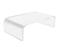 Vaguelly Sostegno Monitor in Acrilico Trasparente Supporto per Computer e Laptop Elevatore per Display Risparmio Spazio sulla Scrivania Adatto e