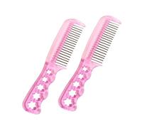 Vaguelly Spazzola per Parrucche Sintetiche e Pettine per Chioma da Bambola 2 Pezzi Rosa Antistatico Resistente per Cura Chioma Parrucca Bambini e Donne Uso Quotidiano