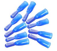Vaguelly Spazzolino da Denti Mini per Carceri Set di 10 Pezzi, Design a Dito in Plastica, Setole Morbide per Pulizia dei Denti, Facile da Trasportare