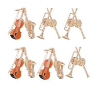 Vaguelly Spille a Forma di Sassofono in Lega Oro, Set da 12 Pezzi, Accessori Vintage Resistenti per Camicie e Abiti da Donna Amanti della Musica