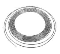 Vaguelly Striscia Decorativa Senza Danni per Bocchette Aria Auto in PVC Argento, Design a Forma a U Elegante e Sofisticato, 1 Rotolo per Creare Un'atmosfera Estiva