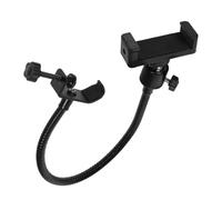 Vaguelly Supporto Per Smartphone Con Clip Per Microfono Supporto Multifunzionale Per Asta Microfonica Design Rotante e Materiale Resistente Accessorio Per Registrazioni e Streaming