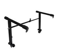 Vaguelly Supporto per tastiera a 2 livelli, larghezza regolabile 45-75 cm, estensione in ferro secondo piano