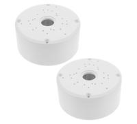 Vaguelly Supporto per Telecamera Cctv Piccolo Scatola di Giunzione e Gestione Cavi, Base Montaggio a Soffitto per Telecamere Dome e Bullet, Adatto per Uso Esterno in Parchi e Scuole, Set