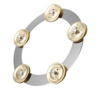 Vaguelly Tambourine Drum Bell Acciaio Inossidabile Con Design Unico Per Percussioni Accessorio Per Batteria Adatto Band e Scuole Ottimizza Ritmo Musicale e La Precisione