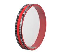 Vaguelly Tamburo D'onda Educativo Rosso Orff per Ragazzo Ragazza, Strumento a Percussione Leggero Perline Ondulate, Strumento Musicale Didattico per Sviluppo Senso del Ritmo