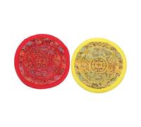 Vaguelly Tappetini Per Ciotole Tibetane Buddiste 2 Pezzi Robusti Ricamati A Mano Per La Meditazione