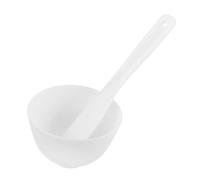 Vaguelly Te con Ciotola e Spatola in Silicone Bianco Kit Riutilizzabile per Miscelazione Maschera Strumenti Sicuri e Delicati per Tutti i Tipi Domestico e Salone
