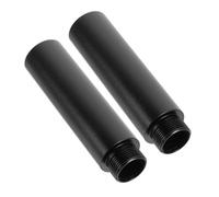 Vaguelly Tubo di Prolunga Estensibile per Supporto Microfono 5/8 Pollici in Metallo Nero, Set da 2 Pezzi, Facile da Montare, Resistente e Affidabile per Uso Professionale Supporti