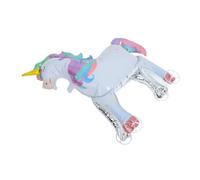 Vaguelly Unicorno Gigante Gonfiabile con Ruote Decorazione Autoportante per Feste Compleanno Base Stabile per Allestimenti Tema Cartoon