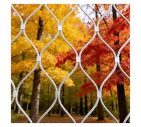 VagxTbs Rete Anticaduta Ad Alta Quota Recinzione For Scale Di Balconi Rete Flessibile In Corda D'Acciaio Inossidabile Barriera Di Protezione For Animali(2.5x3m/8.2x9.9ft)