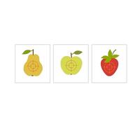 VAH - Trio di dischi "Frutta" in legno - da girare, ideale per imparare a tiro con l'arco per bambini, realizzato a mano in Germania, giocattolo sostenibile in legno a partire dai 3 anni in su