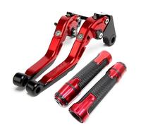 VAHAKKRMVM Moto Freno Frizione Cravatta Pieghevole Leva Telescopica Manubrio End Grips Per Suzuki Per GIXXER 250 SF Per GIXXER 150 125 SF250 2020-2023 Parti(24)