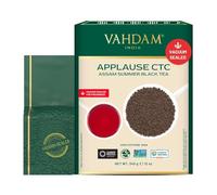 VAHDAM, Applause CTC Tè nero Assam sfuso 340g - 170+ tazze | Gusto intenso, deciso e ricco | Autentico chai Assam | Origine singola non miscelata | Confezione sottovuoto