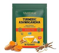VAHDAM Biologico Curcuma Tè Con Ashwagandha Erbe Tè Perdita di Peso 50 Tè Borse