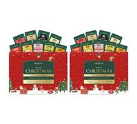VAHDAM, Buon Natale - Set Regalo Di Tè Di Natale (9 Bustine Di Tè Individuali, Set Di 2) Edizione Limitata | Senza Glutine, Senza OGM | Regali Per Donne E Uomini