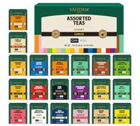 VAHDAM, Confezione Regalo con Assortimento di Tè (20 Gusti, 40 Bustine), Verde, Tisana, Nero, Chai e Altro Ancora, Bustine di Te a Foglia Lunga, Regali di Tè di per Lui/Lei