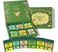 VAHDAM, Confezione Te Verde, 6 Gusti, 36 Bustine Piramidali | Tea Gifts for Him & Her | 6 Te Verdi, 36 Bustine