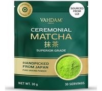 VAHDAM Matcha Cerimoniale 30g | Autentico Matcha Ceremonial Grade da Uji, Giappone | Polvere Ultra-Fine e Vellutata | Senza Amaro, Aroma Fresco