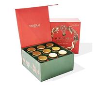 VAHDAM, Tè Assortiti Per Natale | 9 Tè Sfusi In Una Confezione Regalo Di Natale Assortimento | Senza Glutine, Senza OGM | Regalo Elegante Per Le Donne, Regali Di Per Le Donne