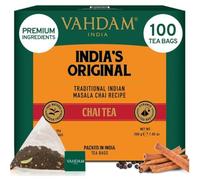 VAHDAM, Te Chai Originale, 100 Bustine Piramidali | Masala Chai Tea | Te Masala Chai | Chai indiano con Pregiate Epezie Esotiche | Senza Aromi Artificiali