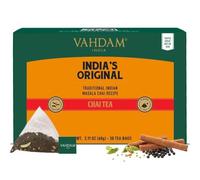 VAHDAM, Te Chai Originale, 30 Bustine Piramidali | Te Masala Chai | Chai indiano con Pregiate Epezie Esotiche | Senza Aromi Artificiali