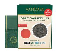 VAHDAM, Tè Nero Darjeeling in Foglie dall'Himalaya (170+ Tazze, 340g) Puro Te Darjeeling Non Miscelato | The Nero in Foglie Confezionato Direttamente in India per la Massima Freschezza